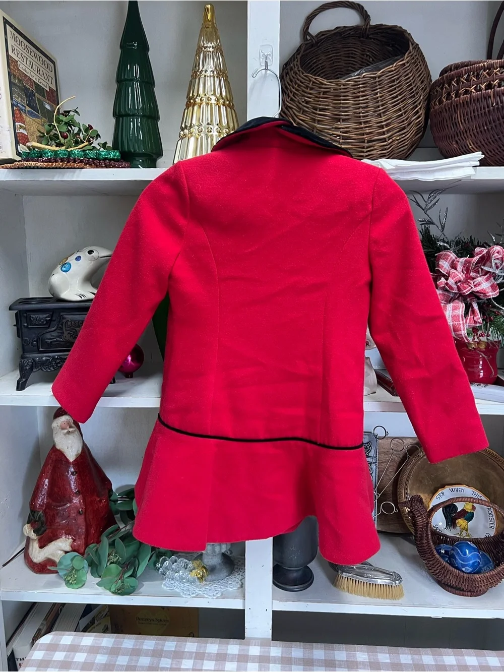 Rothschild coat red black 6X girls dress jacket